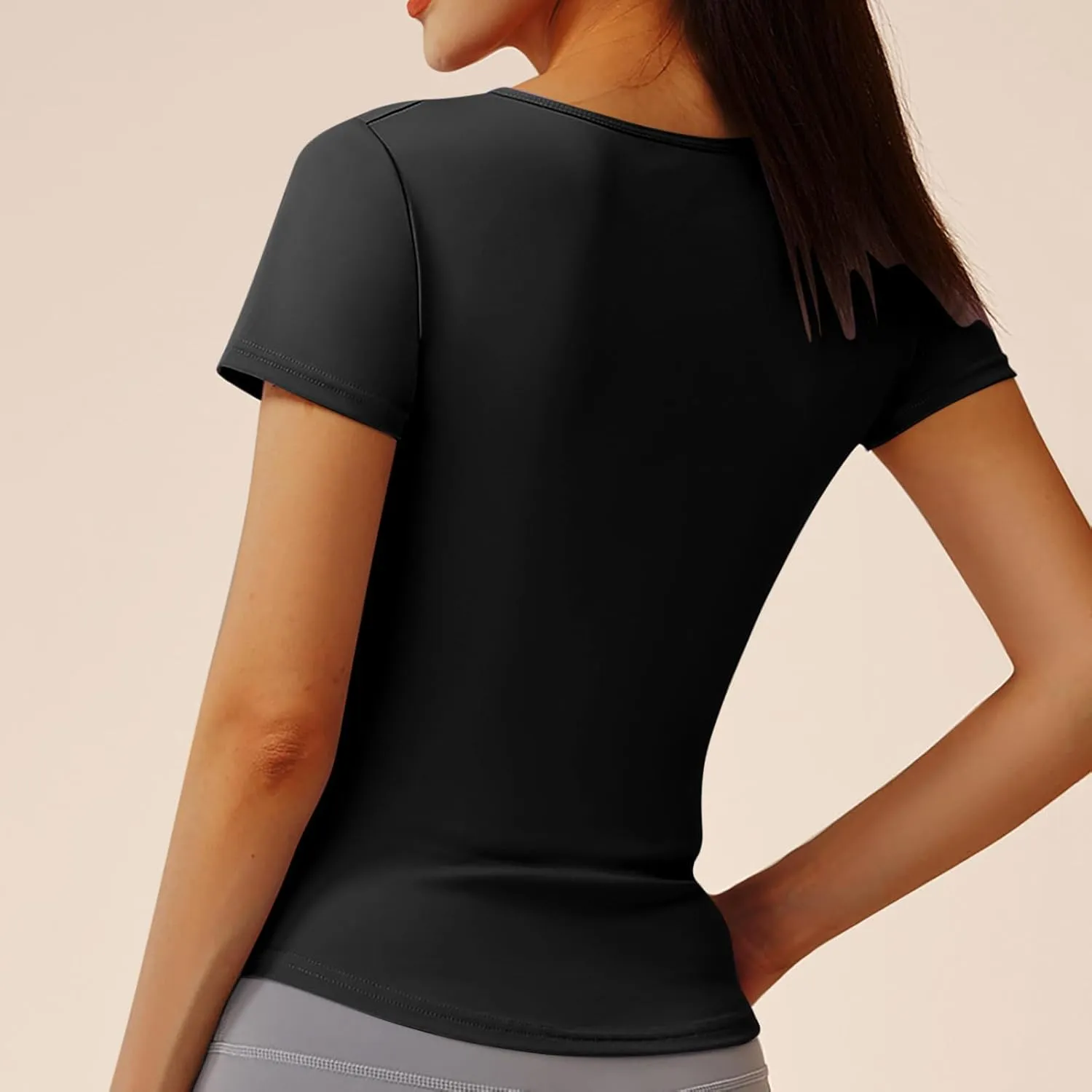 UV Protection Shirts for Women Quick Dry Rash Guard Running Shirts Moisture Wicking Short Sleeve Workout Hiking Tops