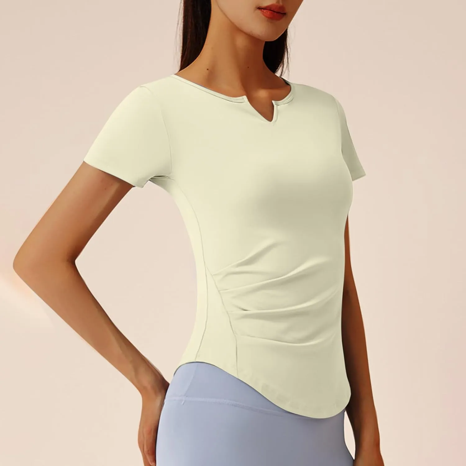 UV Protection Shirts for Women Quick Dry Rash Guard Running Shirts Moisture Wicking Short Sleeve Workout Hiking Tops