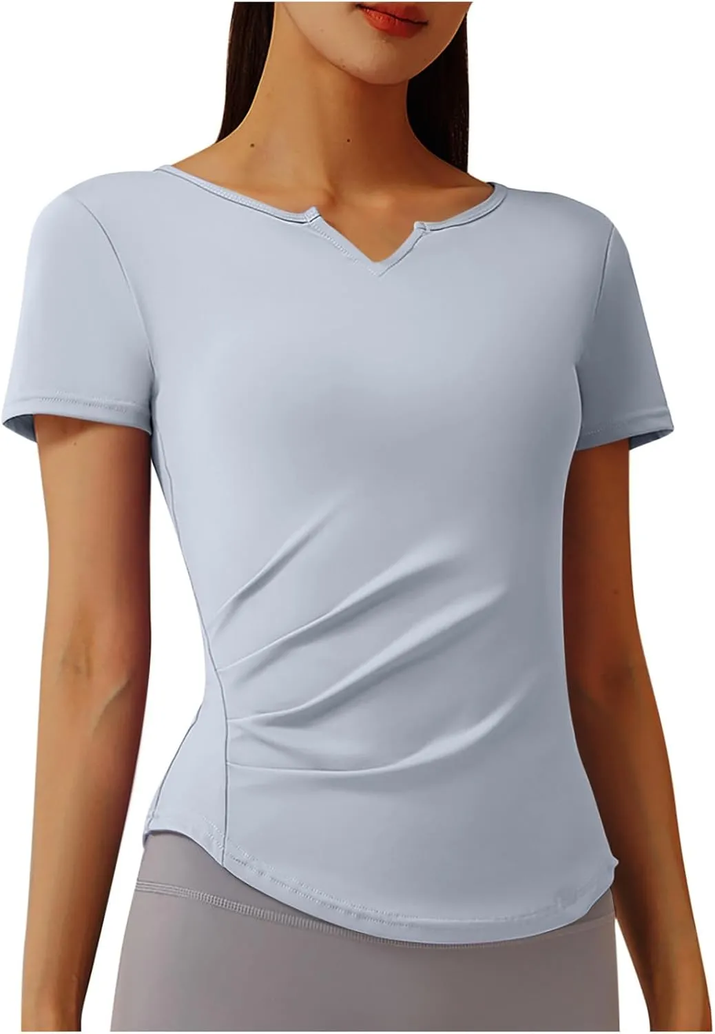 UV Protection Shirts for Women Quick Dry Rash Guard Running Shirts Moisture Wicking Short Sleeve Workout Hiking Tops