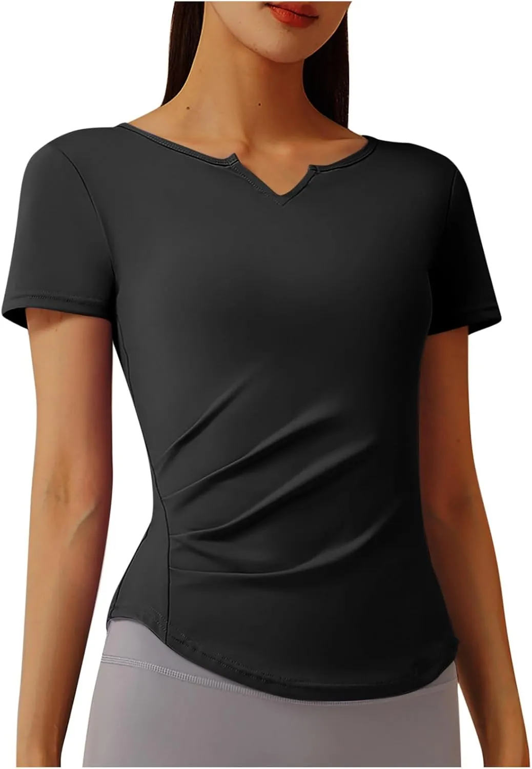 UV Protection Shirts for Women Quick Dry Rash Guard Running Shirts Moisture Wicking Short Sleeve Workout Hiking Tops