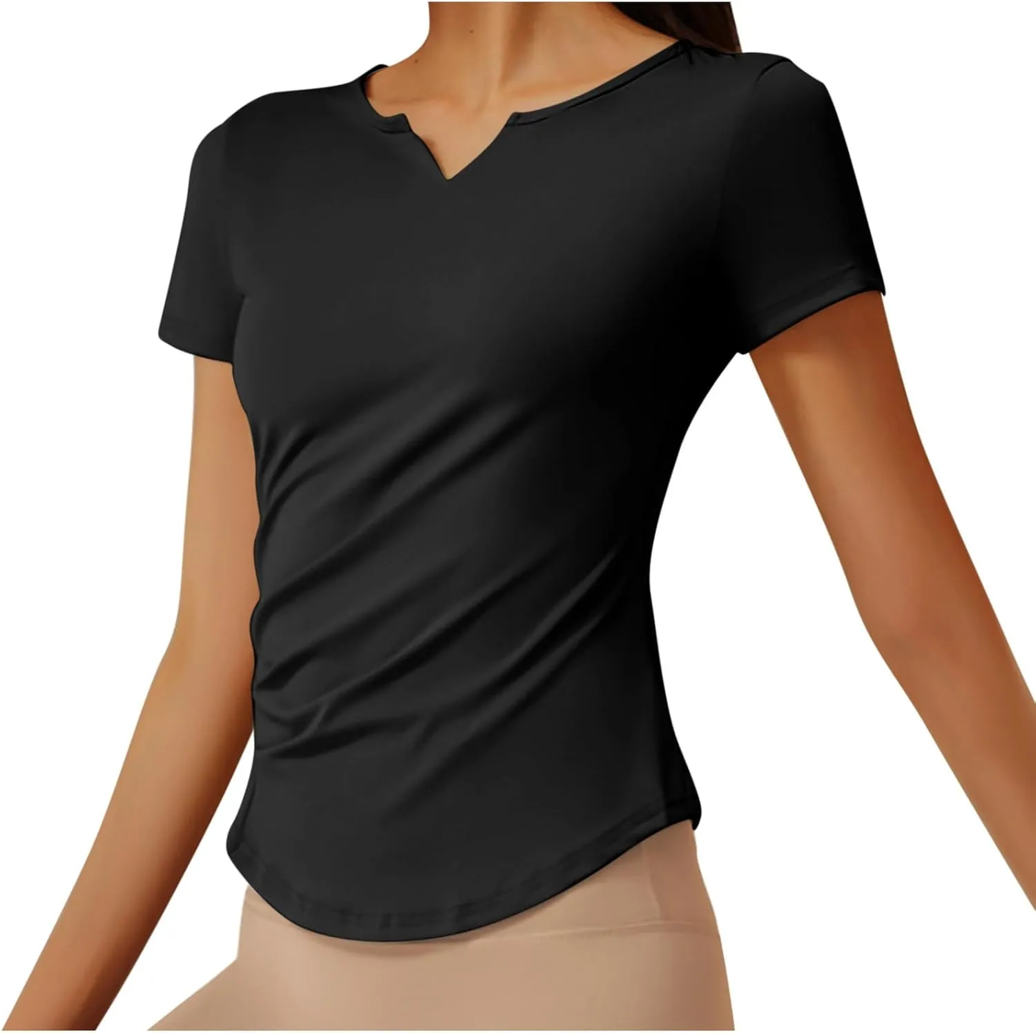 UV Protection Shirts for Women Quick Dry Rash Guard Running Shirts Moisture Wicking Short Sleeve Workout Hiking Tops