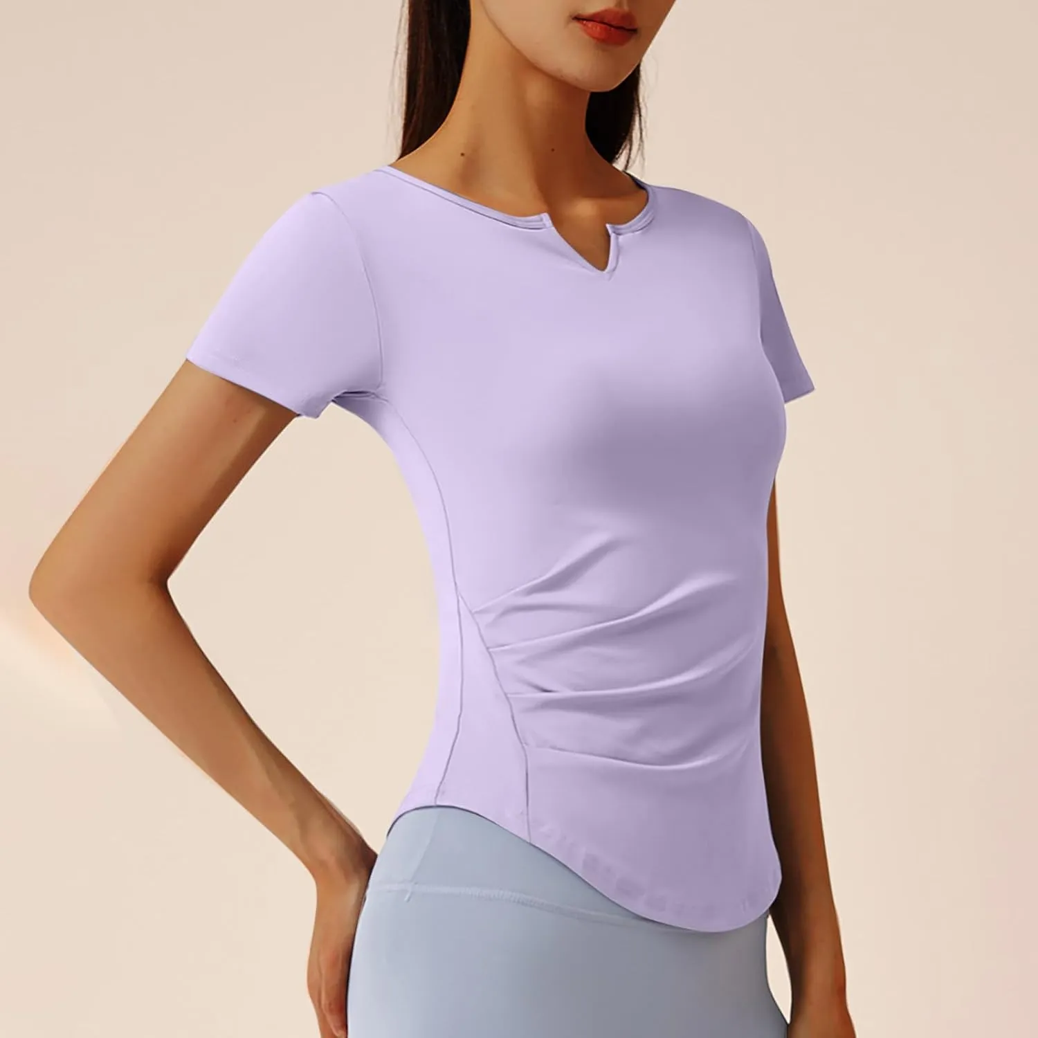UV Protection Shirts for Women Quick Dry Rash Guard Running Shirts Moisture Wicking Short Sleeve Workout Hiking Tops
