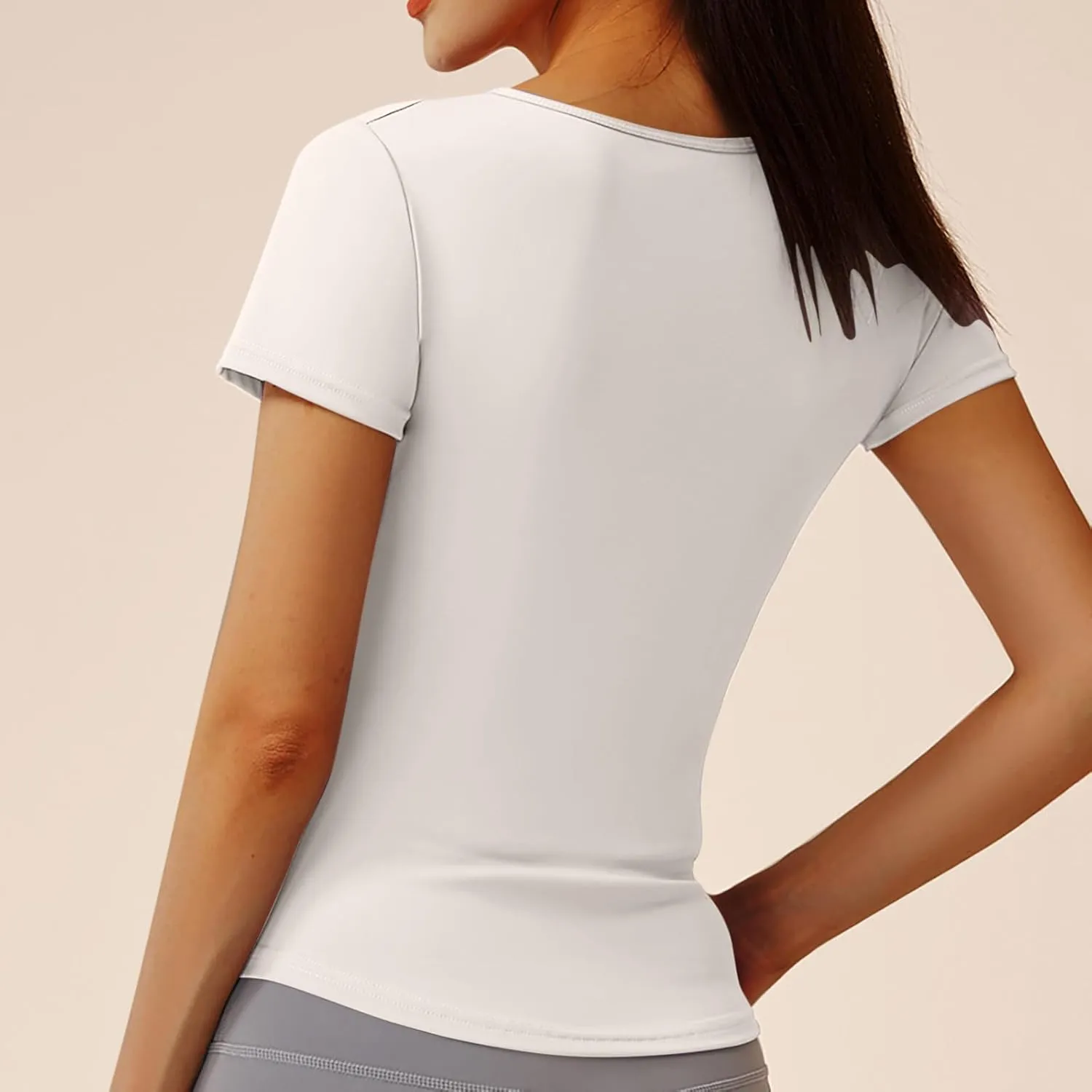 UV Protection Shirts for Women Quick Dry Rash Guard Running Shirts Moisture Wicking Short Sleeve Workout Hiking Tops