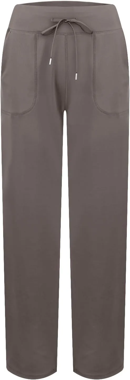 Wide Leg Yoga Pants with Pockets for Women Soft Stretch Lounge Pants High Waisted Straight Leg Flare Yoga Sweatpants