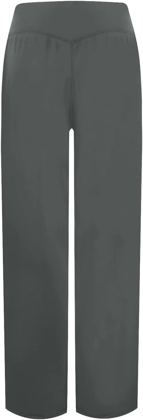 Wide Leg Yoga Pants with Pockets for Women Soft Stretch Lounge Pants High Waisted Straight Leg Flare Yoga Sweatpants