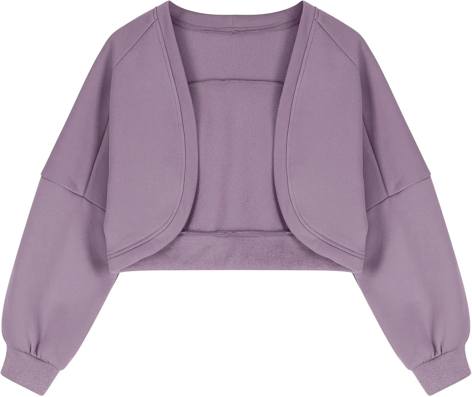 Womens Cropped Hoodies Fleece Coat Sweatshirts Long Sleeve Jackets Hooded Cardigan Sweaters 2024