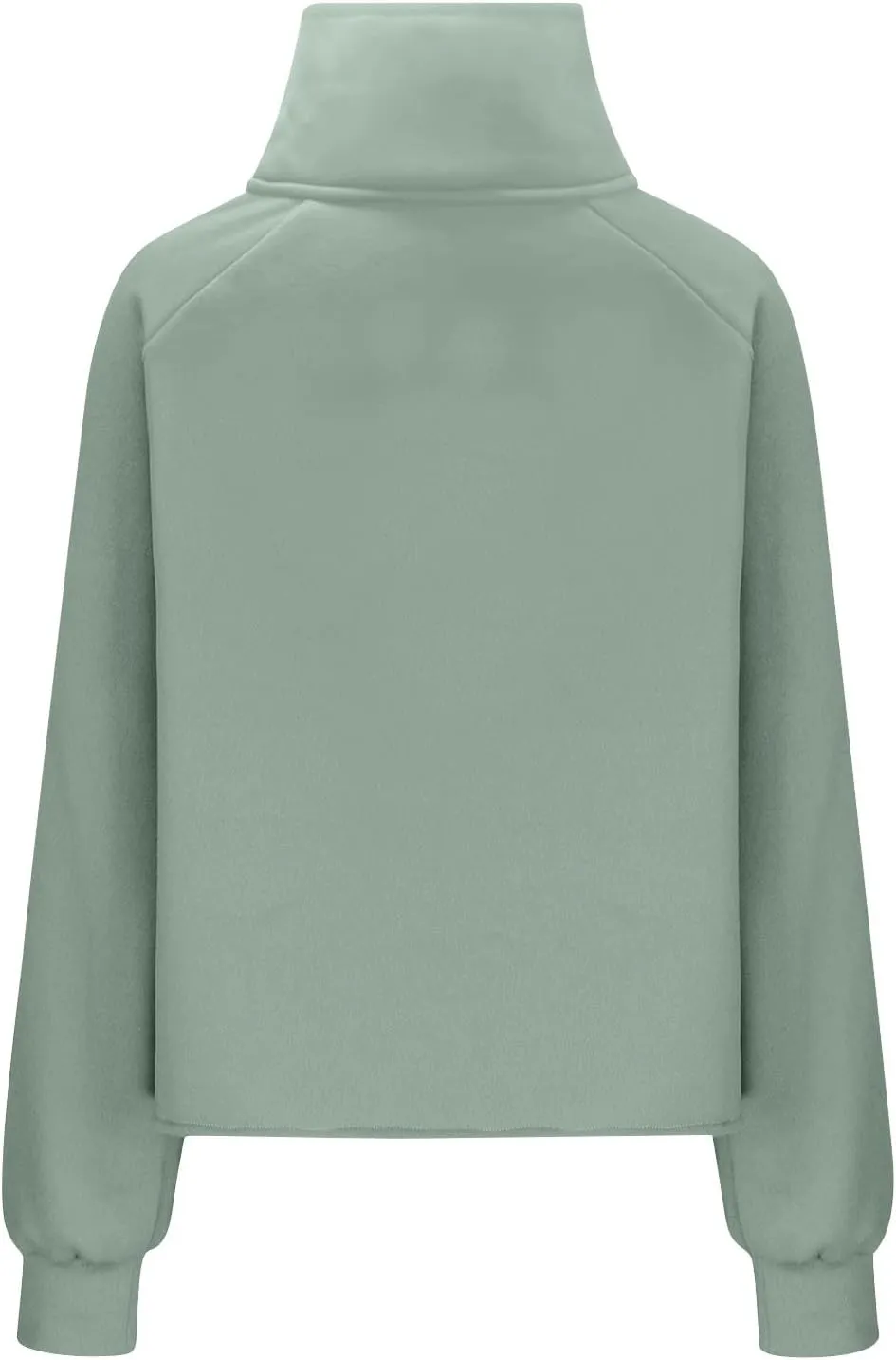 Women's Cropped Hoodies Half Zip Thumb Hole Fleece Sweatshirt Oversized Casual Pullover Athletic Workout Tops