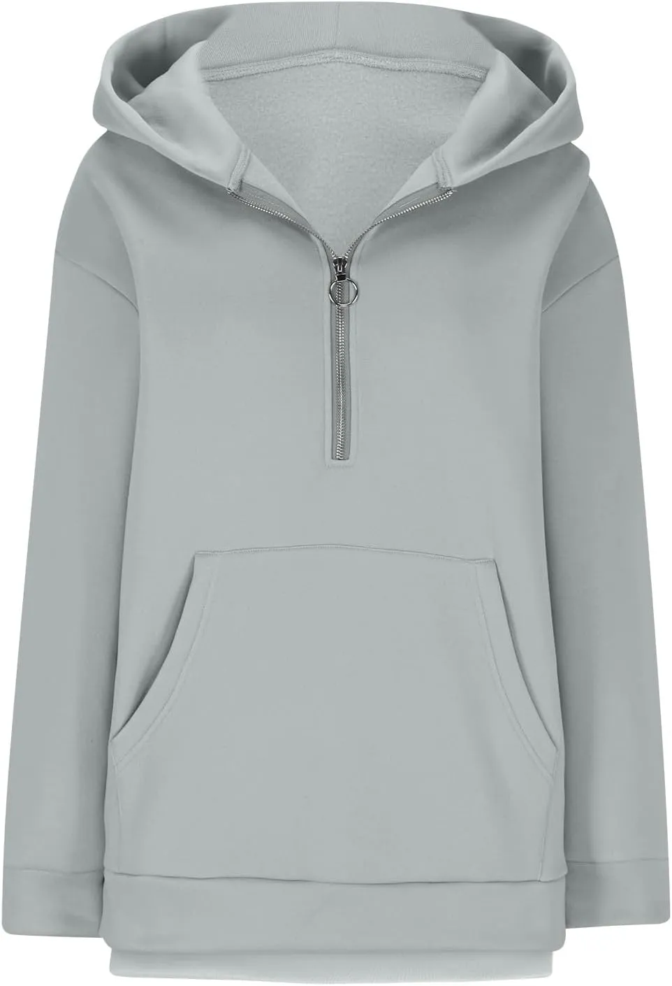 Womens Half Zip Sweatshirts Cropped Hoodies Fleece JacketsQuarter Zip Up Pullover 2024 Winter Fall Outfits Clothes