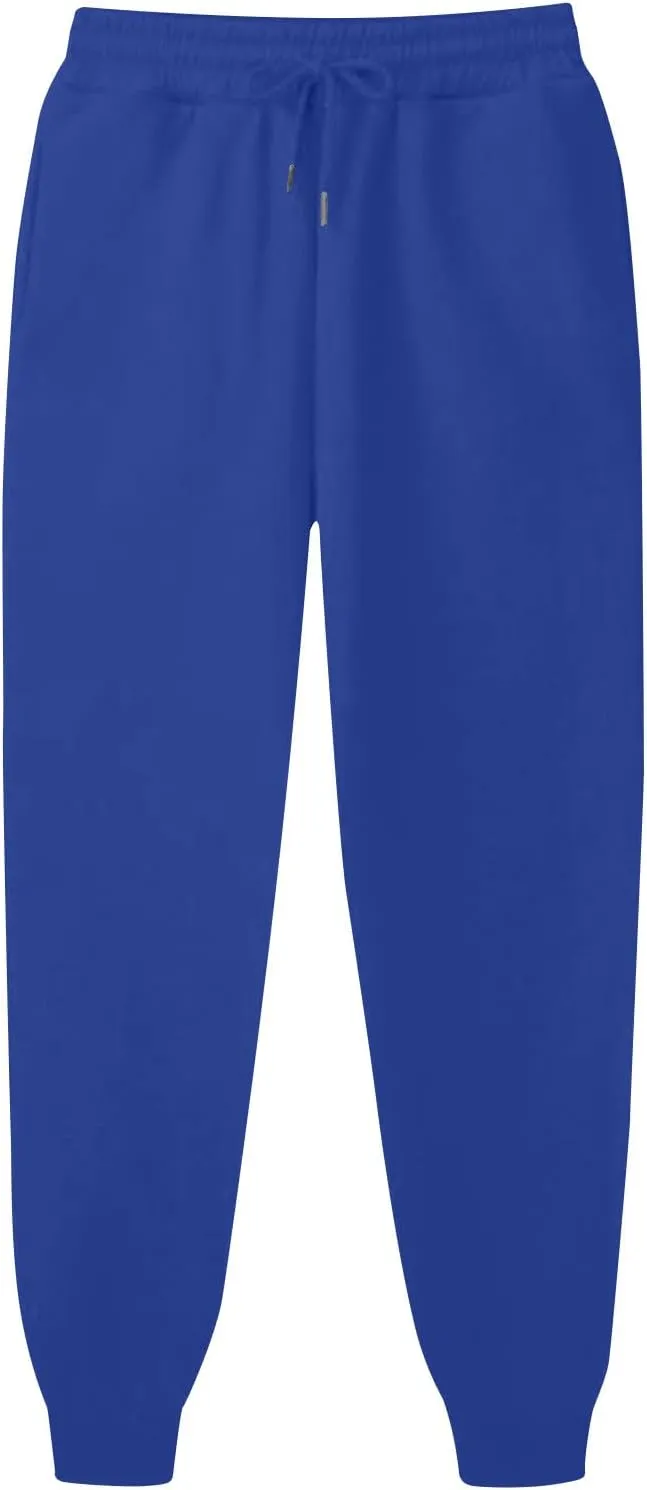 Women's Plus Size Sweatpants with Pockets Baggy Drawstring Elastic Lounge Pants Comfy Active Workout Jogging Pants