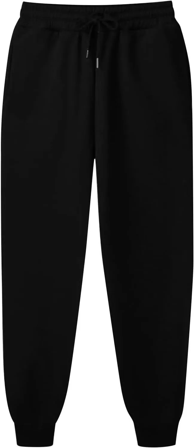 Women's Plus Size Sweatpants with Pockets Baggy Drawstring Elastic Lounge Pants Comfy Active Workout Jogging Pants