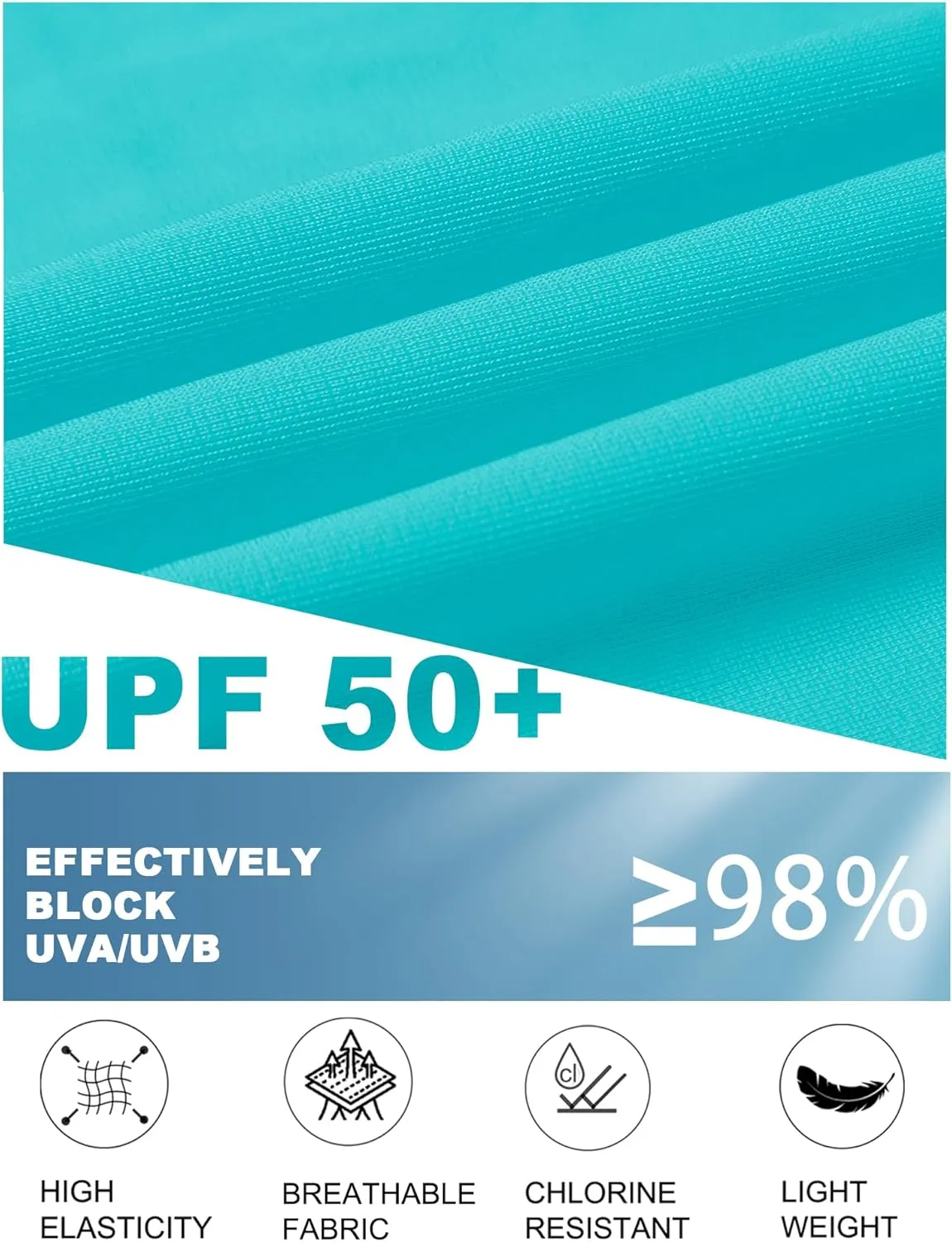 Women's Rash Guard UPF 50  Short Sleeve Swim Shirts Quick Dry Swimsuit Top UV Sun Protection Bathing Suit Top