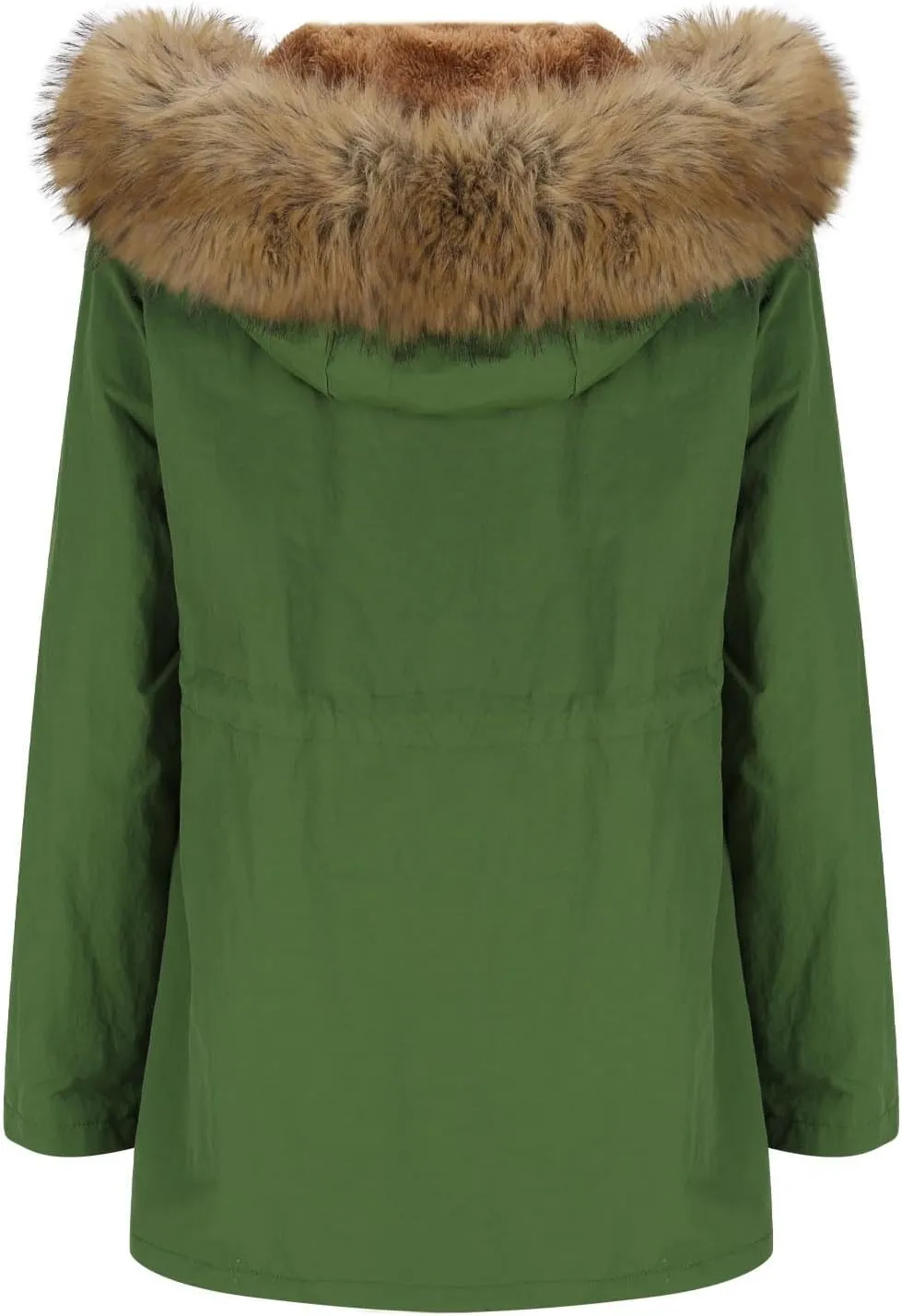 Women's Thicken Sherpa Winter Coat Puffy Warm Snow Jacket With Removable Hood Faux Fur Solid Color Short Coat Parka
