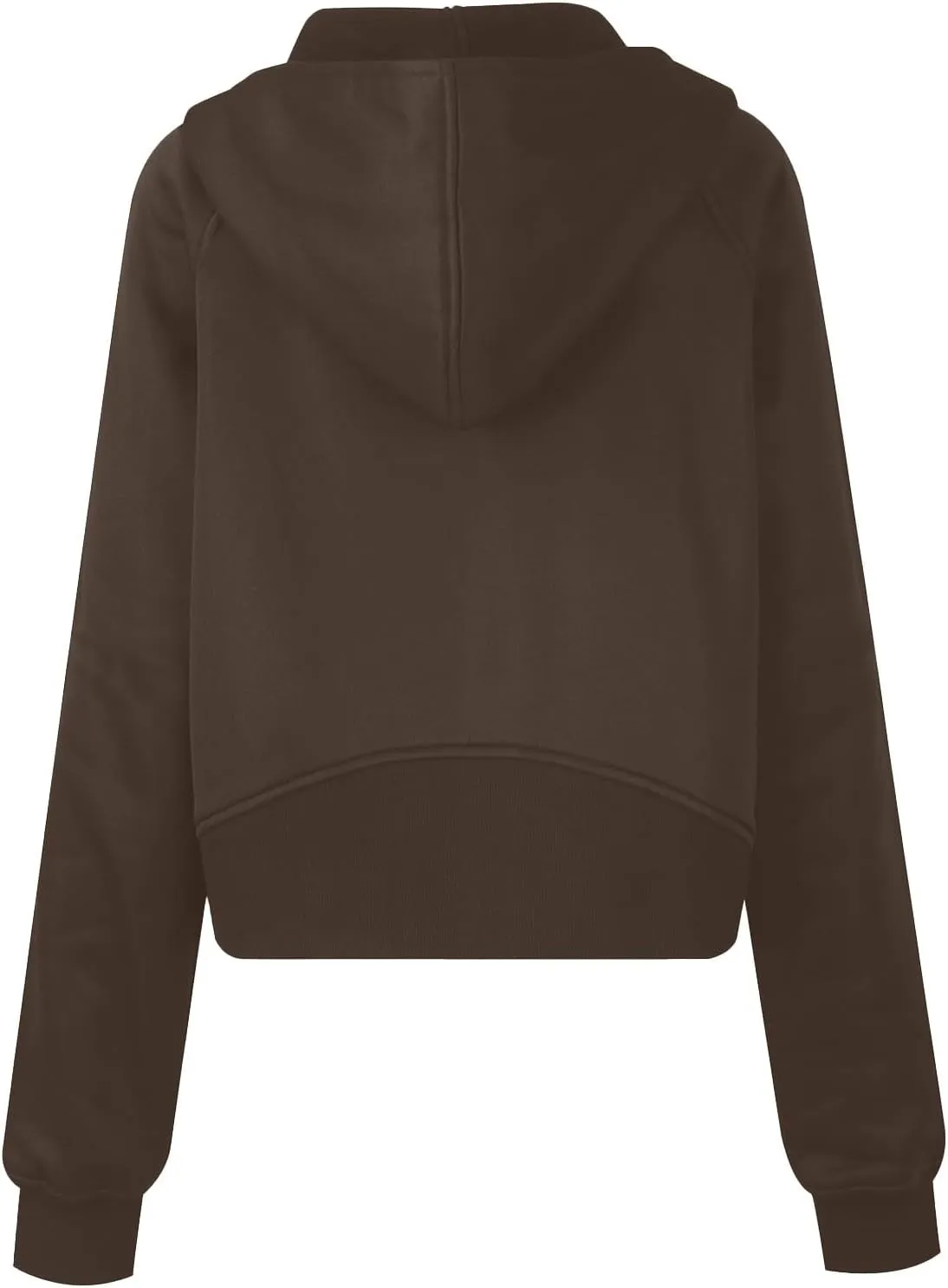 Womens Zip Up Cropped Hoodies Fleece Full Zipper Sweatshirts Pullover Winter Clothes Sweater Heavy Jackets for