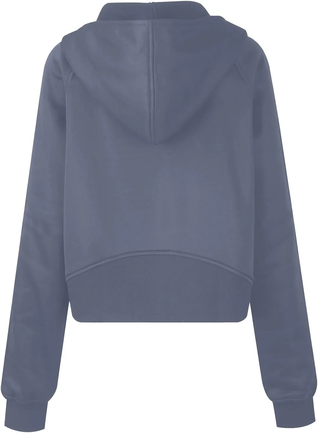 Womens Zip Up Cropped Hoodies Fleece Full Zipper Sweatshirts Pullover Winter Clothes Sweater Heavy Jackets for