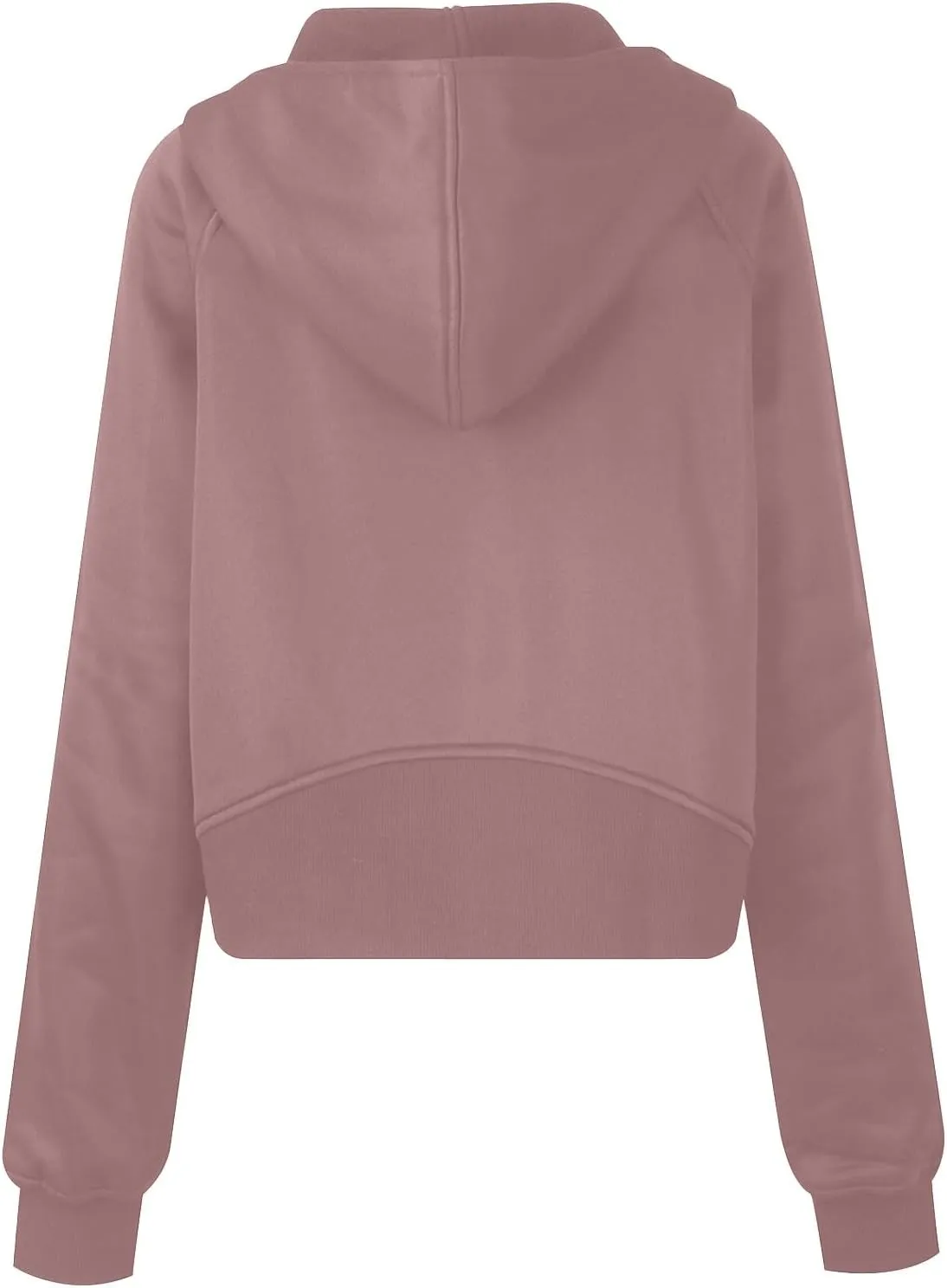 Womens Zip Up Cropped Hoodies Fleece Full Zipper Sweatshirts Pullover Winter Clothes Sweater Heavy Jackets for