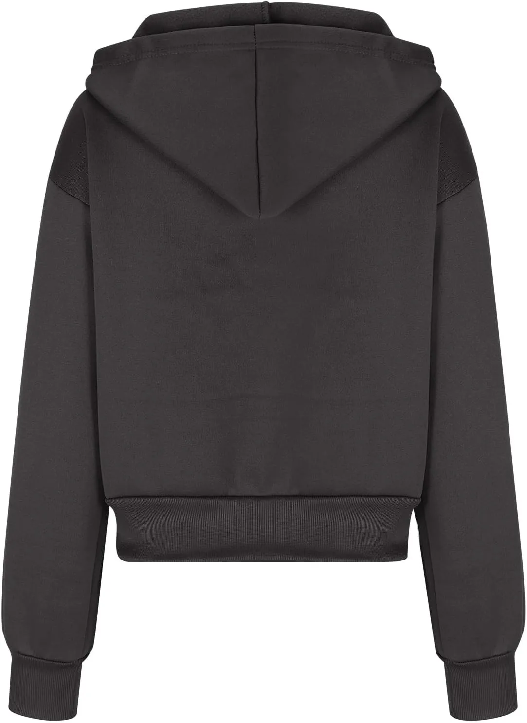 XUNRYAN Womens Cropped Hoodies Winter Coats Lightweight Thin Fleece Jackets Hooded Warm Sweatshirts Outerwear Y2K Clothes